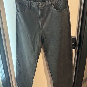 LEVIS WASJED BLACK DAD STRAIGHT JEANS